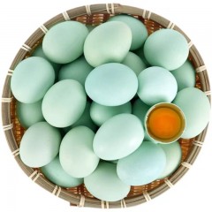 绿壳土鸡蛋30枚 有机认证 散养土鸡 新鲜鸡蛋
